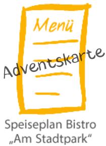 speiseplan adventskarte